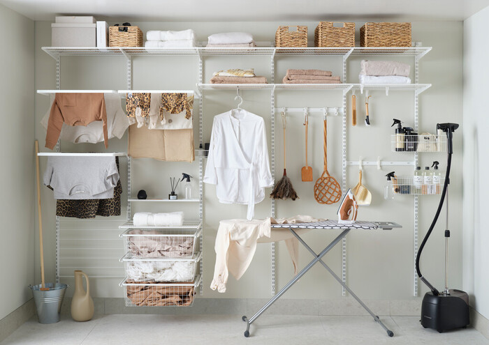 Trådback t/utdragsram Vit 60 x 40 x 18 cm Elfa